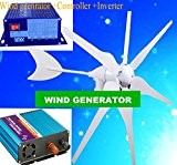 Gowe Bateau éolienne 300 W 220 V/110 W V/230 V/240 V (Vent Générateur 300 W + controller300 W + 300 W onduleur Pure sinusoïdale)