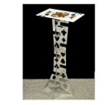 Gowe Magic Table pliante en alliage (Argent)-couleur (Poker Table) Best Table de magicien, magie, Scène Magie, Illusions, Accessoires