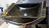 Granite noir galets Pavés en pierre Marbre navire évier bols lavabos