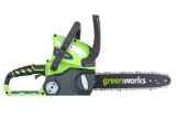 Greenworks Tools  20117 30cm  Tronçonneuse sans fil 40V Lithium-ion  (sans batterie ni chargeur)