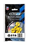 Grip It 132–258 fixations Jaune 13 mm avec 4 x 25 mm pour vis (Lot de 8)