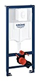 Grohe Rapid SL 3 en 1 Ensemble pour WC suspendu (1.13 m, supports muraux et plaque de chasse d'eau Skate Air) – Blanc alpin
