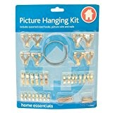Guilty Gadgets - 60 Piece Picture Hanging Kit Set Wires Nails Spirit Level Single & Double Hooks by Guilty Gadgets ...