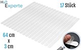 Haftexperte Lot de 17 bandes autocollantes antidérapantes transparentes pour escalier 64 x 3 cm Alternative aux tapis antidérapants