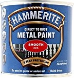 Hammerite métal peinture lisse 250ml Rouge