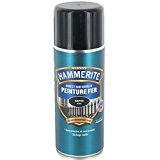 Hammerite - Peinture aérosol / Satiné - Noir