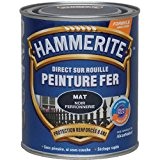 Hammerite - Peinture brillante / Boite 250 ml - Noir
