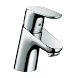 Hansgrohe 31952001 Focus E 70 Single Hole Low Flow Faucet without Pop-up, Chrome by Hansgrohe