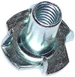Hard-to-Find Fastener 014973323097 Pronged Tee Nuts, 1/4-20 x 9/16-Inch by Hard-to-Find Fastener