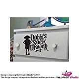 Harry Potter Dobbys Chaussette Tiroir Vinyl Autocollant Voiture mur Décalque by Inspired Walls®