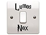 Harry Potter Inspired Lumos Nox (On & Off) Lightswitch sticker - Vinyl Decal by Level 33 Ltd
