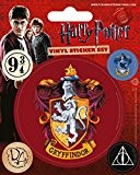 Harry Potter Poster-Sticker Autocollant - Gryffondor, Vinyl Sticker Set (12 x 10 cm)