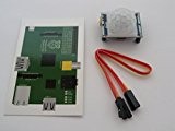 HC-SR501 Détecteur de mouvement Alarme de détection de module pour Raspberry Pi ou Arduino. Livré avec une carte Câblage GPIO pour ...