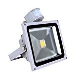 Hengda® 30W Blanc Chaud Projecteur LED détecteur de mouvement IP65 PIR extérieur Lampe de capteur infrarouge humain éclairage de sécurité ...