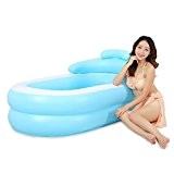 HHBO Baignoire gonflable adulte capitonné pliant bain baignoire baignoire en plastique baril bleu , #102 , L