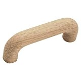 Hickory Hardware P673-UW 3-Inch Natural Woodcraft Pull, Unfinished Wood by Hickory Hardware