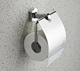 Hiendure® Porte-rouleau WC -Porte-papier Mural Toilette Laiton Chromé Support-papier de Mur Porte rouleau pour Salle de bain Cuisine Design de ...