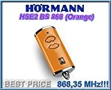 HÖRMANN HSE2-868-BS ORANGE télécommande, 868,3Mhz BiSecur émetteur 2 canaux. Top qualité de la télécommande d'origine HORMANN au meilleur prix !!!