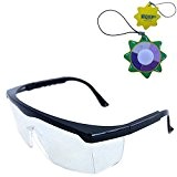 HQRP Lunettes de protection anti-UV teinte claire / lunettes protectrices pour travaux de jardin / Jardinage / Tonte de pelouse ...