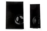 HUBER funk - 1 noir mobile easy gong carillon sans fil-portée 200 m-optique à affichage lED 48 mélodies