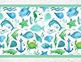 I-love-Wandtattoo Sticker mural B de 10025 Chambre Frise "Monde sous-marin poissons Tortues étoiles de mer Enfants Décoration Murale, Höhe: 15 cm; ...