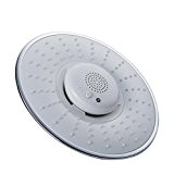 IamRTOM Douchette Musique Pommeau de douche avec Haut-Parleur Bluetooth 3.0 Imperméable Tête de douche avec Micro Enceinte Intégrée + Bouton ...
