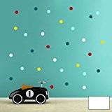 Ilka parey 26-gr du monde de Sticker mural Sticker mural points à pois Cercles Dots Set en 5 couleurs m1770