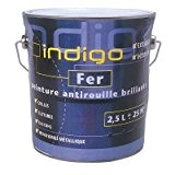 Indigo - Peinture fer antirouille 500 ml / Gris acier