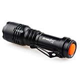Internet 2000 Lumens Tactical LED Q5 Lampe de poche de police Zoom Super Bright militaire de grade étanche Torche 3 ...