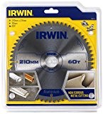 Irwin Aluminium Lame de scie circulaire 210 x 30 x 2,5 mm 60 dents