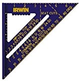 IRWIN Tools Rafter Square, Hi-Contrast Aluminum, 7-Inch (1794463) by Irwin Tools
