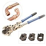 IWISS Copper Tube fittings Crimping tool with 1/2,3/4 and 1 Jaw suits Viega,MrPex,Apollo,Nibco,Propress,REMS,Elkhart, Conex copper pipe fittings by Iwiss