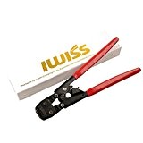 IWISS PEX Ratcheting CINCH Crimping Tool Crimper for Stainless Steel Clamps from 3/8to 1 Fastening Tool by Iwiss