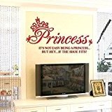 JAYSK Queen Princess Room 3D stickers muraux en trois dimensions salon chambre chevet stickers muraux 3D d'entrée de toile de ...