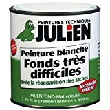 Julien - Peinture fonds très difficiles / 500 ml - Blanc mat