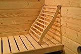 Karibu Classic Dossier de sauna / Dimensions: 52 X 40 X 7 cm, matériau: peuplier – Finition: naturelle