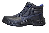 KERMEN - Bottes de sécurité S3 SRC Hautes Semelle anti-dérapante Chaussures de sécurité - LEON Noir 41