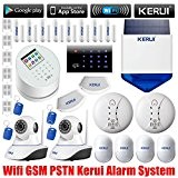 KERUI - W2 WIFI Sans fil GSM / RTC Autodial SMS Alarme Maison Bureau Alarme de Sécurité Anti-Vol, IP Caméra ...