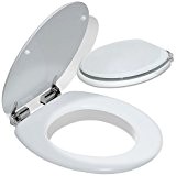 KESSER® Abattant WC frein de chute soft close Siège de toilette Cuvette Siège lunette - diverses modèles blanc