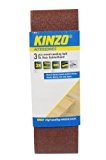 Kinzo 71750 Bande abrasive en bois 3 pièces grain 60