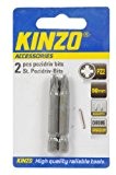 Kinzo 72036 2 Embouts aimantés tête cruciforme pozidriv PZ2