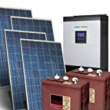 Kit solaire Maison Pro 6Kw 48V Photovoltaique du Systeme de l'ile independant