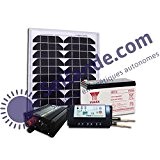 Kit solaire pour site isolé 12V 10W 41Wh/jour
