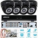 KKmoon Kits de Surveillance CCTV 8CH H.264 960H/D1 DVR avec Lot de 4 Caméras 800TVL IR-CUT Extérieur/ Intérieur Vision Nocturne ...