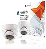 König SAS-DUMMYCAM60 Caméra dôme CCTV réglable factice d'intérieur