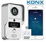 KONX® KW02C Doorbell Interphone Portier Video 720p IP+ Wifi + Relais porte + RFID Badge + Full Duplex + Sonnette ...