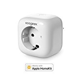 Koogeek Prise Intelligente Wifi 2.4GHz avec Homekit Siri et Home App pour iPhone iPad iPod touch Apple Watch Blanc