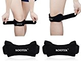 Kootek 2 Pièces Genouillère Bandage Réglable Protection Genou, Bande de maintien rotulien. Utilisé pour Prévention et Traitement des Douleurs de ...