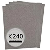 KWB 50 feuilles de papier de verre et bois vernis 840–240