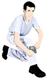 L'Ideal 103010CR4 Pantalon de travail avec poches genoux Blanc Taille T3